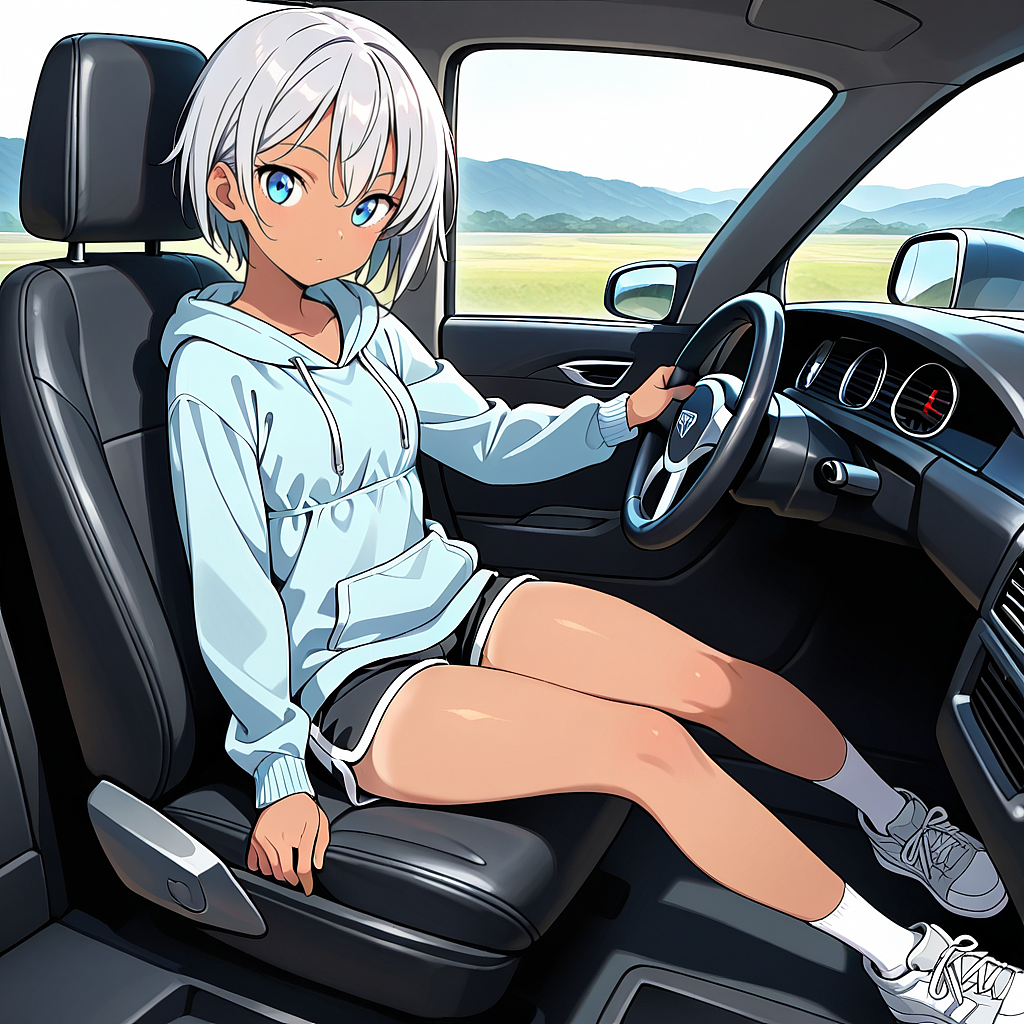 seen from inside a carで生成した例