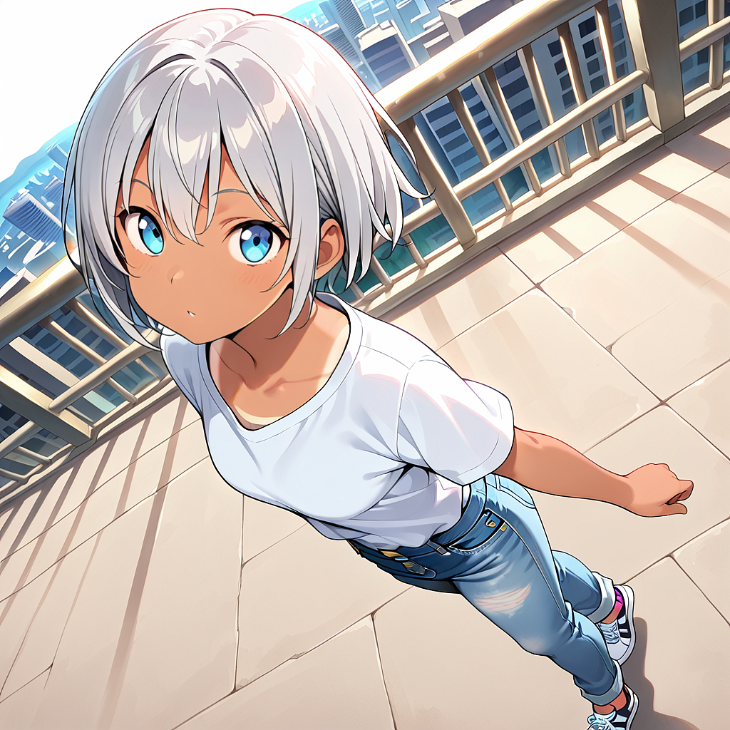high angleで生成した例