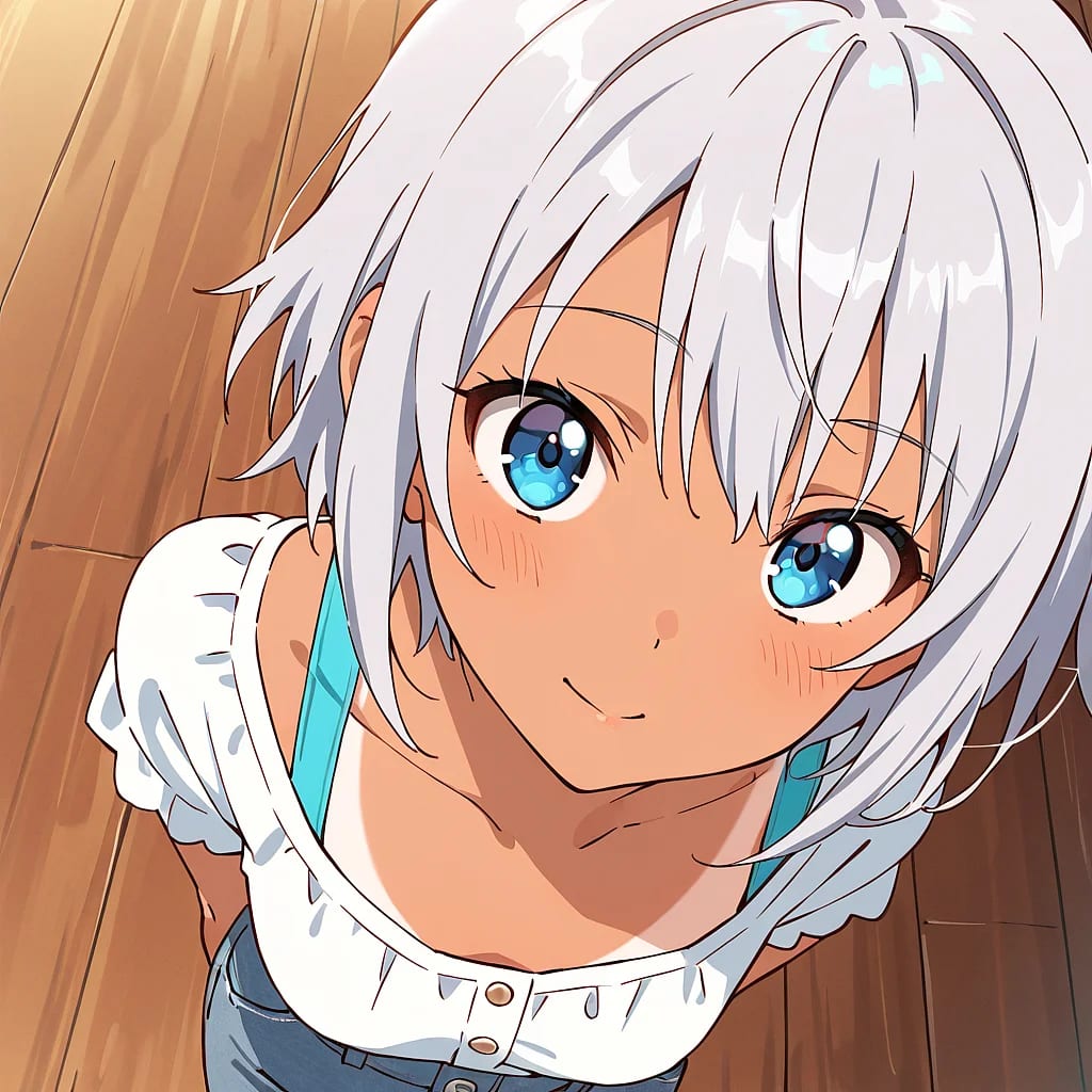 high angleアングルの例