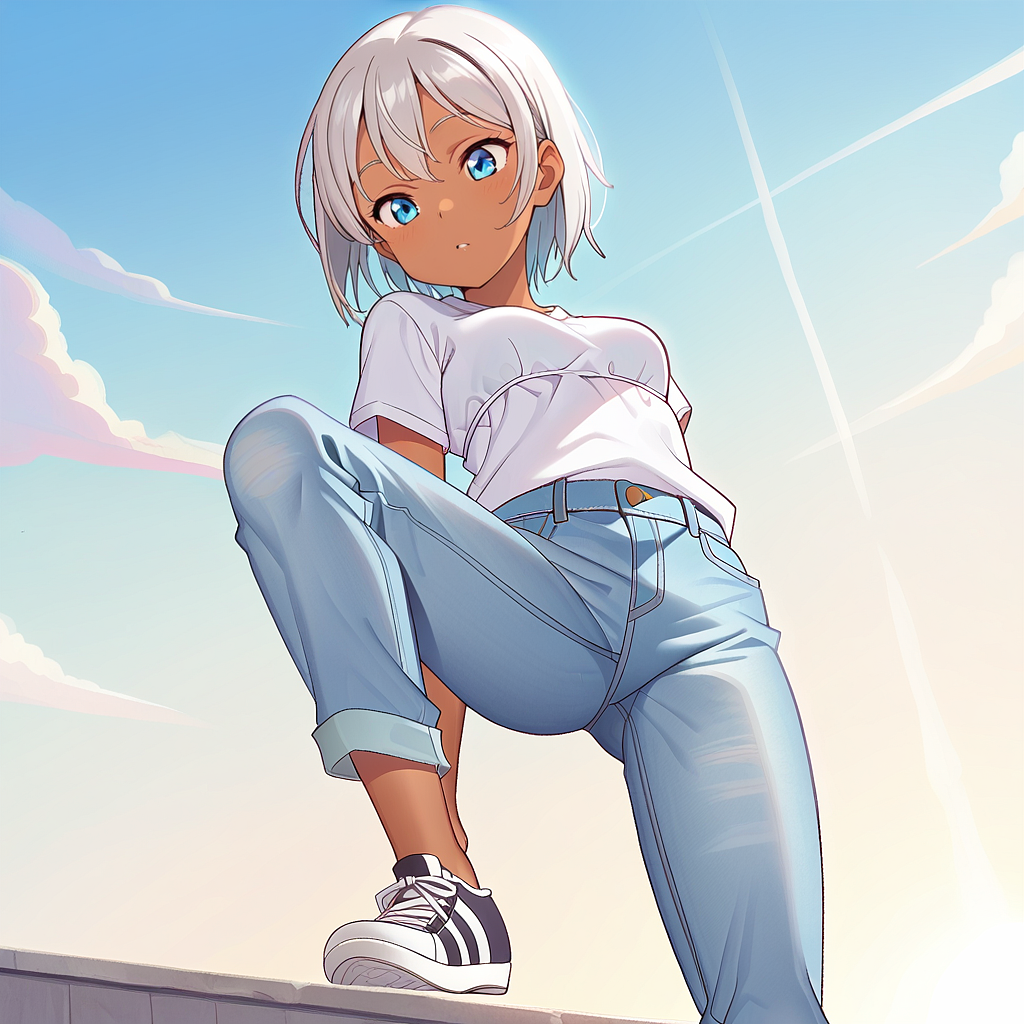 looking downで生成した例