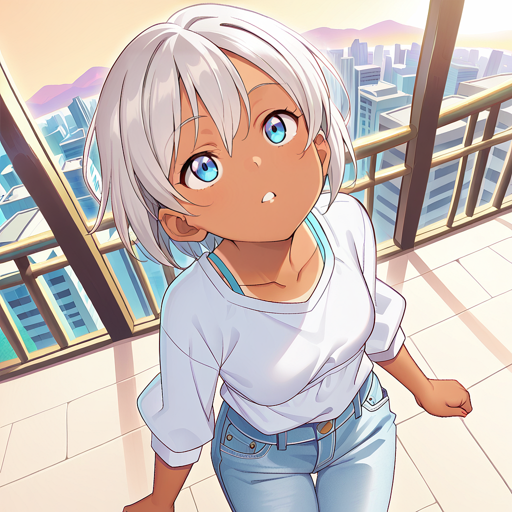 looking upで生成した例