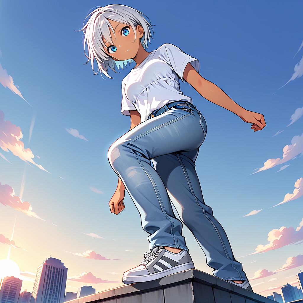low angleで生成した例