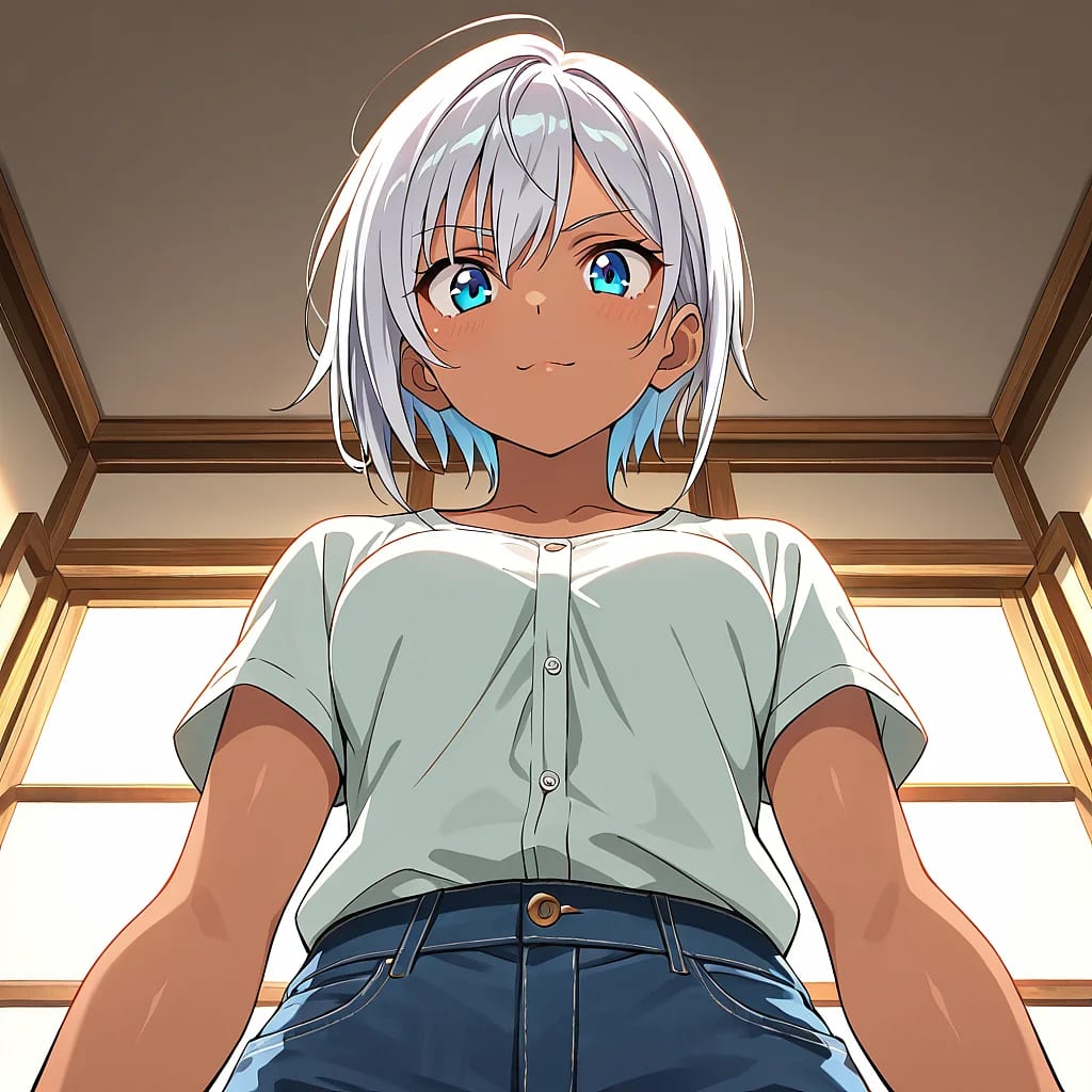 low angleアングルの例