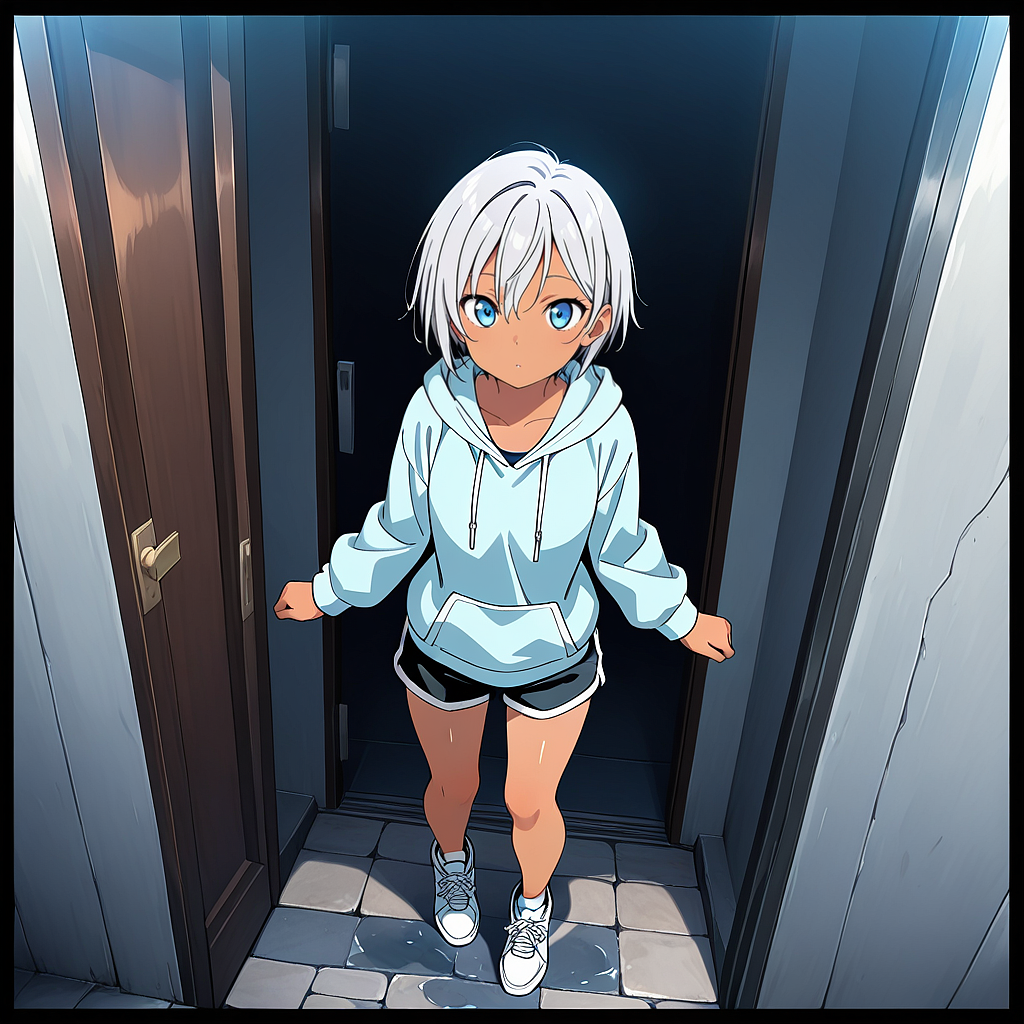framed by a doorwayで生成した例