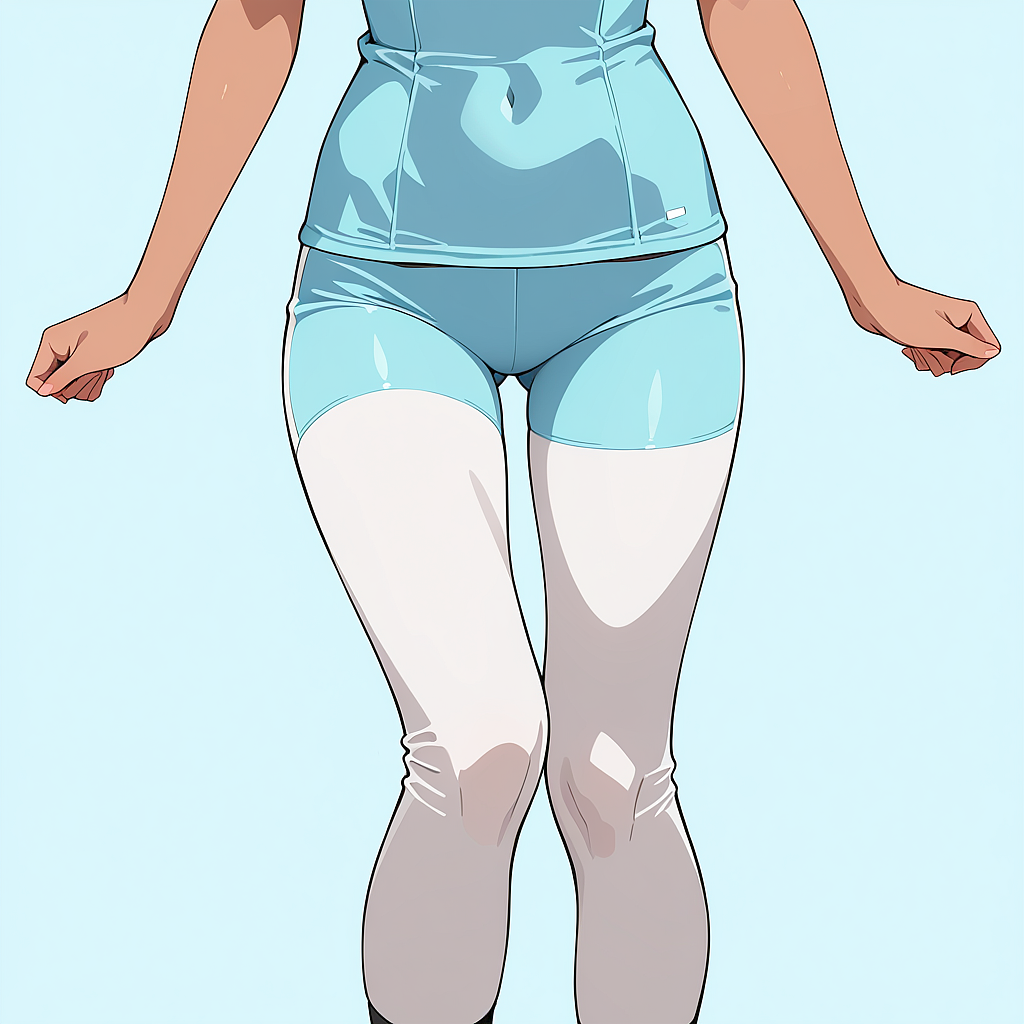瑠水奈のレギンス姿