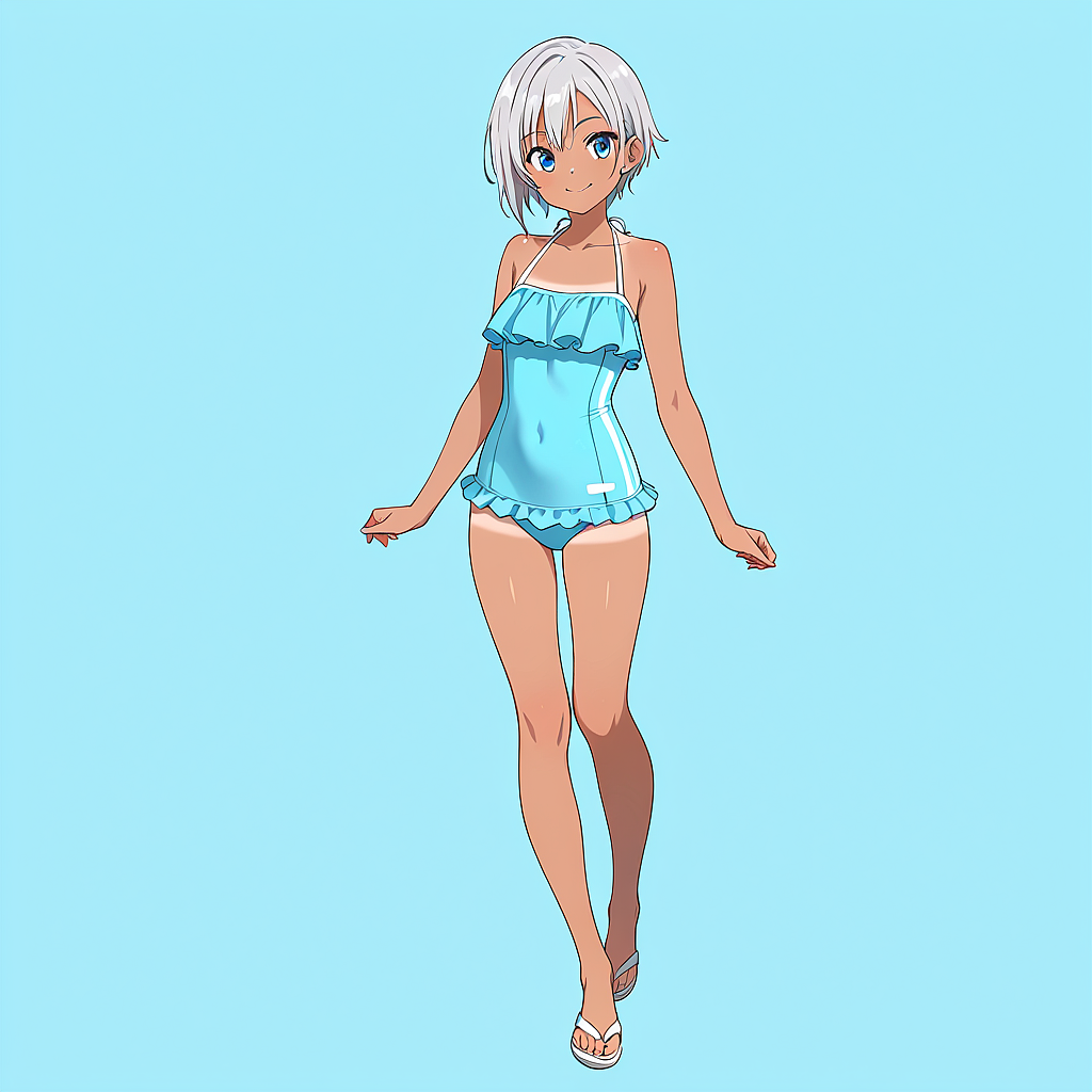 瑠水奈の水着姿