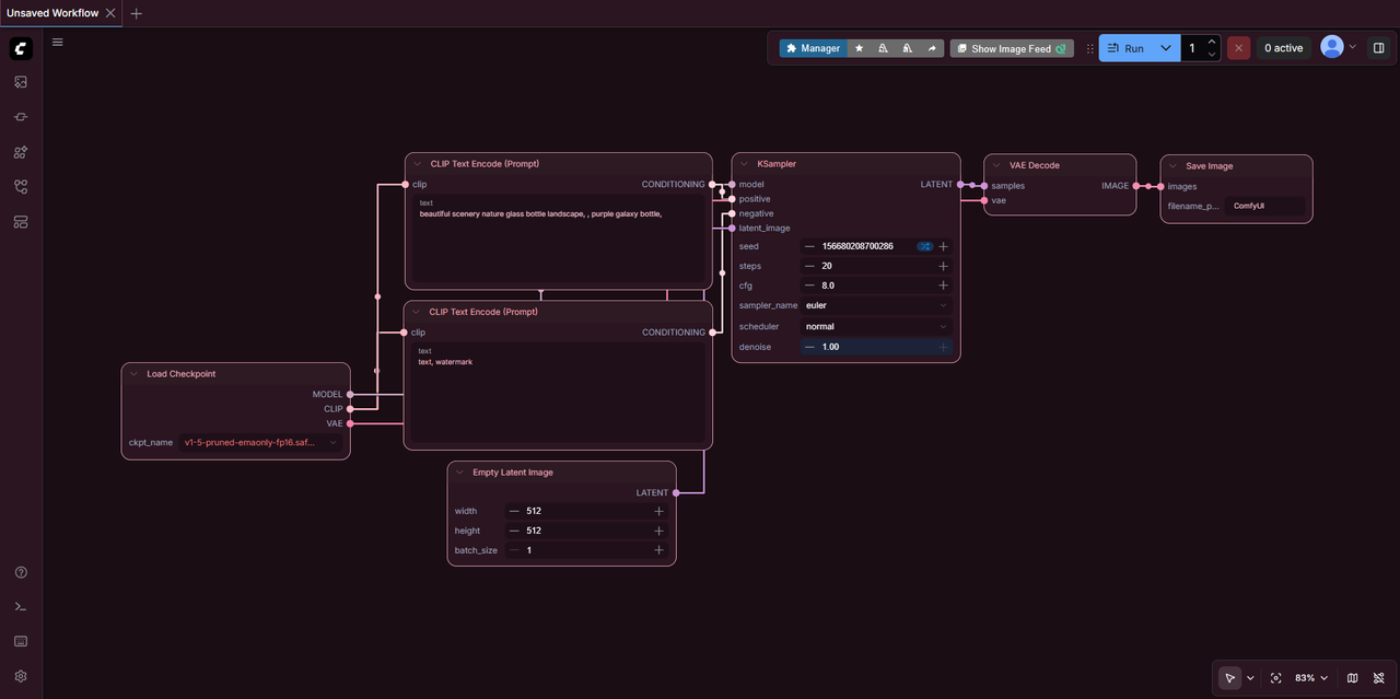 Sakura Nightカラーパレット適用画面