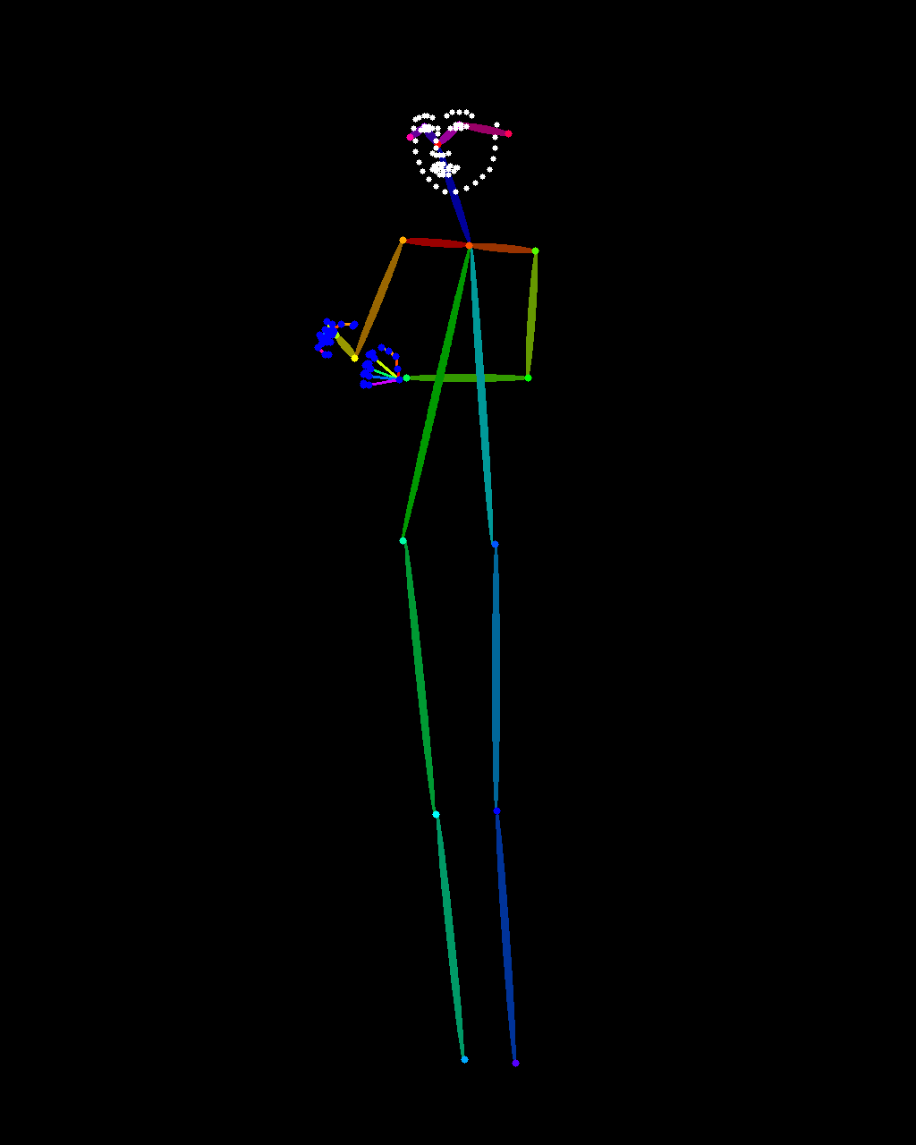 OpenPose検出結果