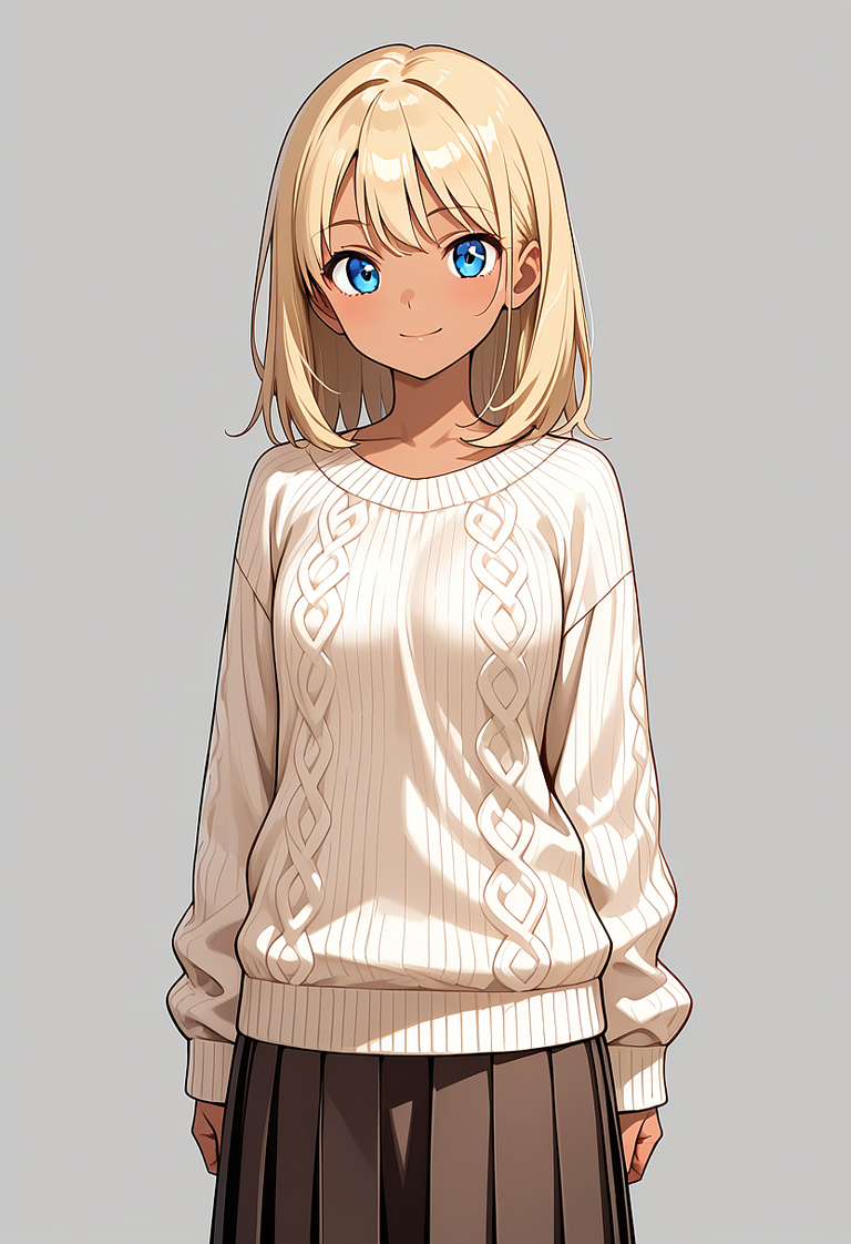 瑠水奈の髪型（金髪／blonde hair）