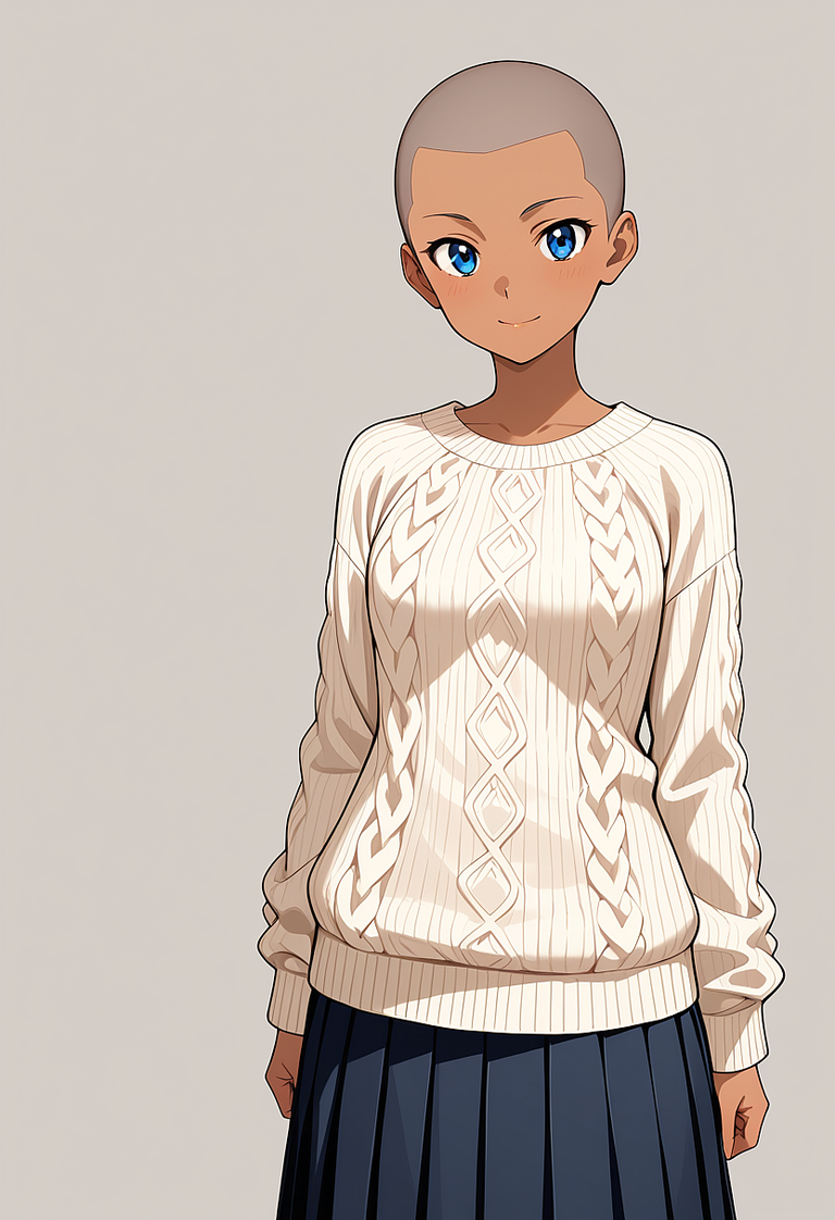 瑠水奈の髪型（坊主／buzz cut）