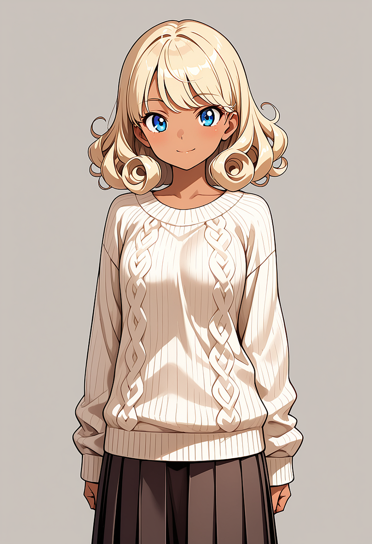 瑠水奈の髪型（くせ毛・カール／curly hair）