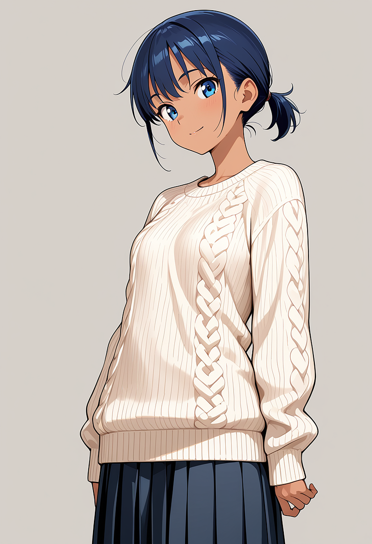 瑠水奈の髪型（短いポニーテール／short ponytail）