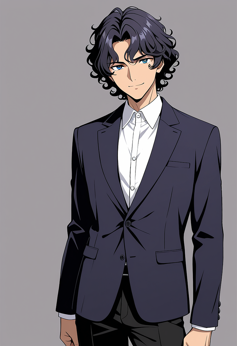 男性の髪型（くせ毛・カール／curly hair）