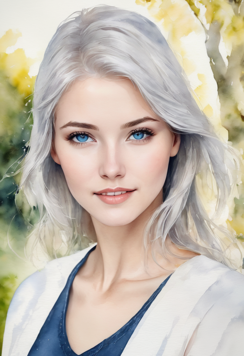 Watercolor Style SDXL LoRA適用後の水彩画風画像