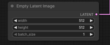 Empty Latent Imageノード
